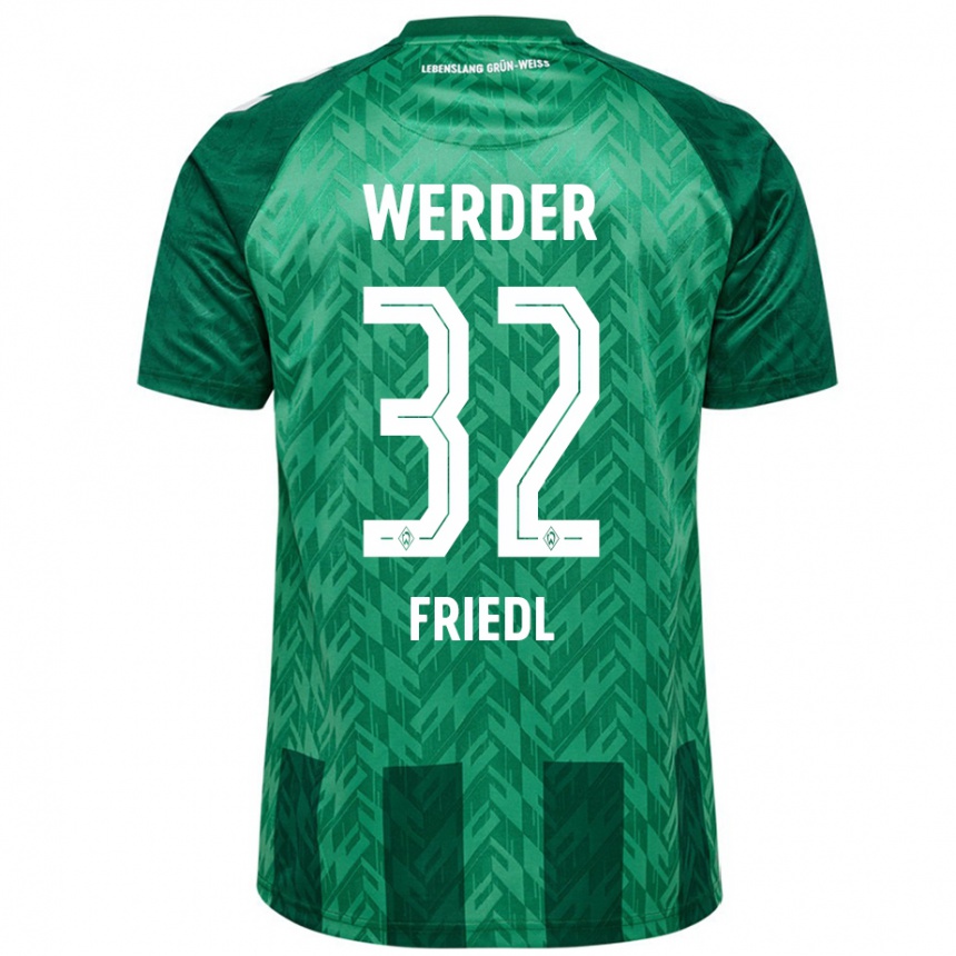 Men Football Marco Friedl #32 Green Home Jersey 2024/25 T-Shirt Nz