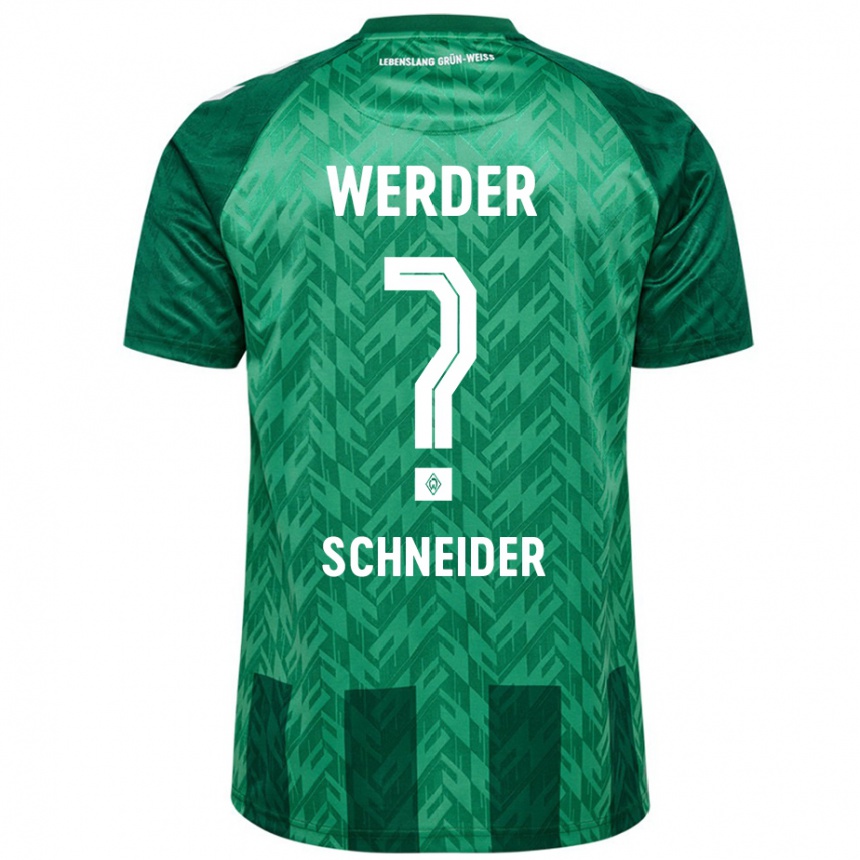 Men Football Dieter Schneider #0 Green Home Jersey 2024/25 T-Shirt Nz