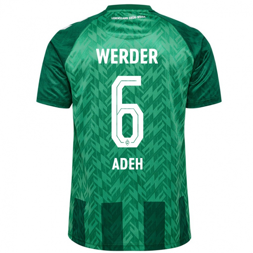 Men Football Wesley Adeh #6 Green Home Jersey 2024/25 T-Shirt Nz