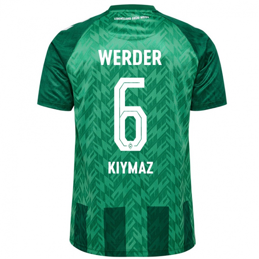 Men Football Anil Kiymaz #6 Green Home Jersey 2024/25 T-Shirt Nz