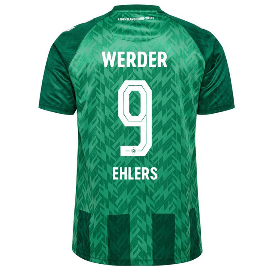 Men Football Jannic Ehlers #9 Green Home Jersey 2024/25 T-Shirt Nz