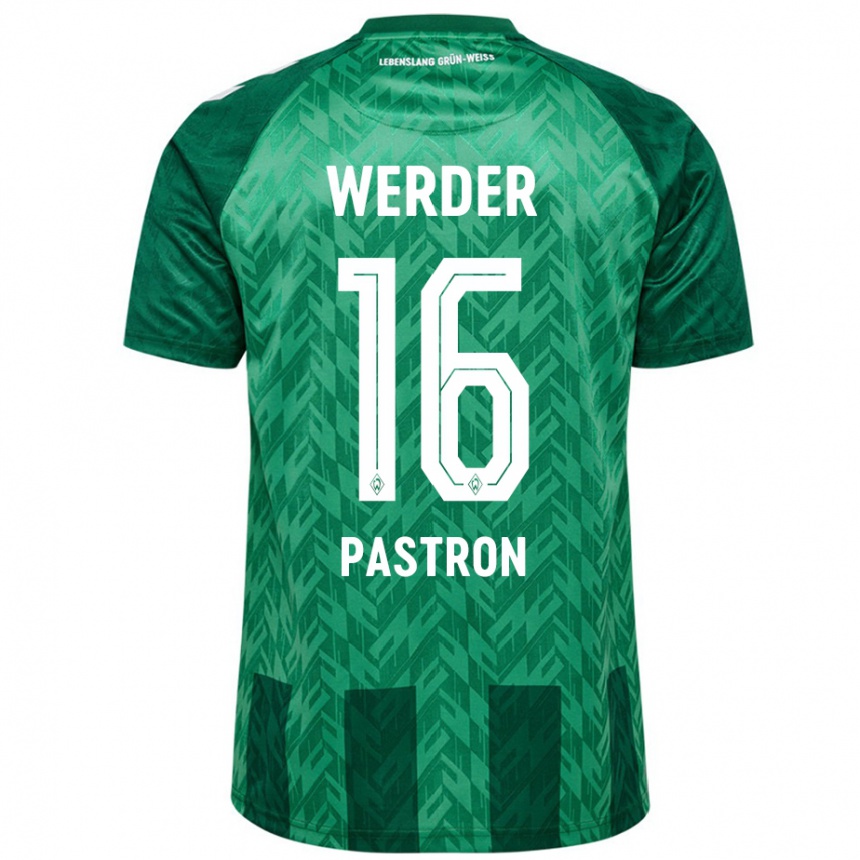 Men Football Alvin Pastron #16 Green Home Jersey 2024/25 T-Shirt Nz