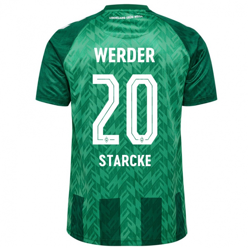 Men Football Bennet Starcke #20 Green Home Jersey 2024/25 T-Shirt Nz