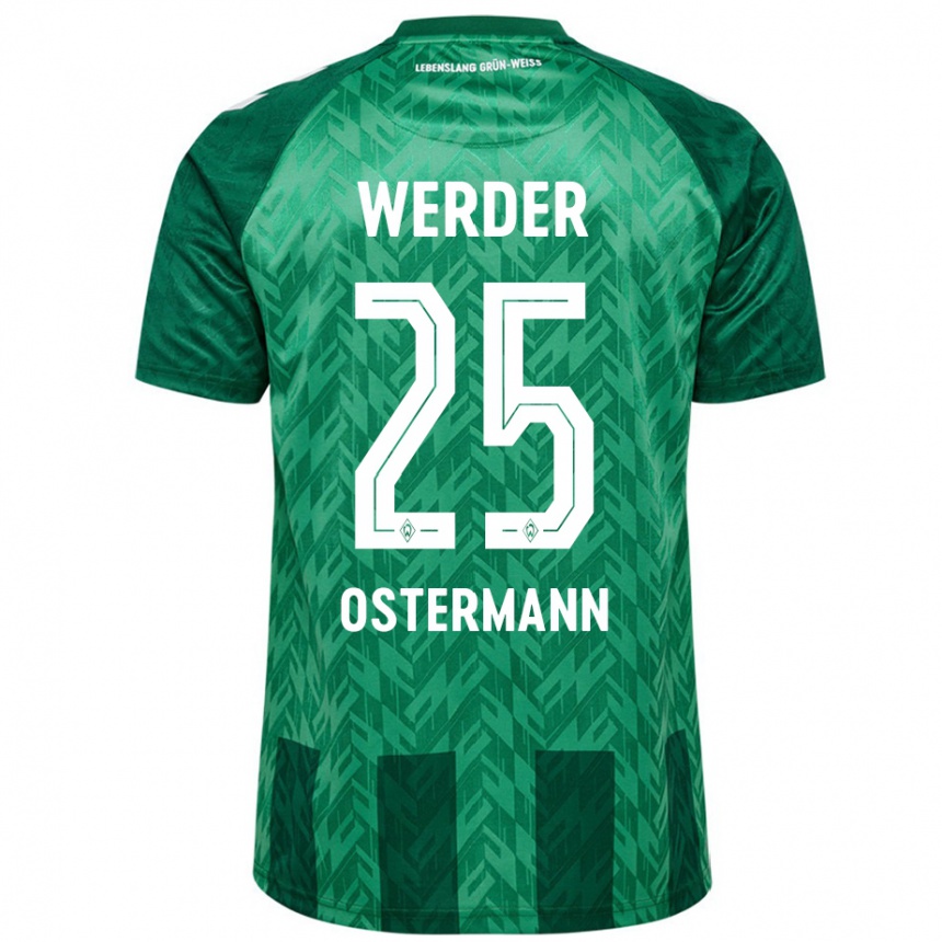 Men Football Ben Ostermann #25 Green Home Jersey 2024/25 T-Shirt Nz