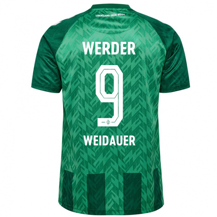 Men Football Sophie Weidauer #9 Green Home Jersey 2024/25 T-Shirt Nz