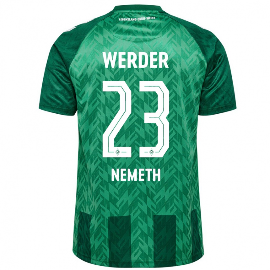 Men Football Hanna Nemeth #23 Green Home Jersey 2024/25 T-Shirt Nz