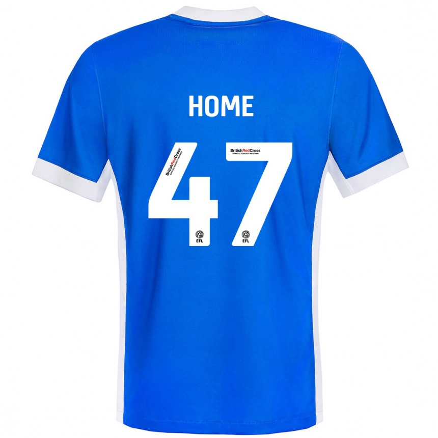 Men Football Josh Home #47 Blue White Home Jersey 2024/25 T-Shirt Nz