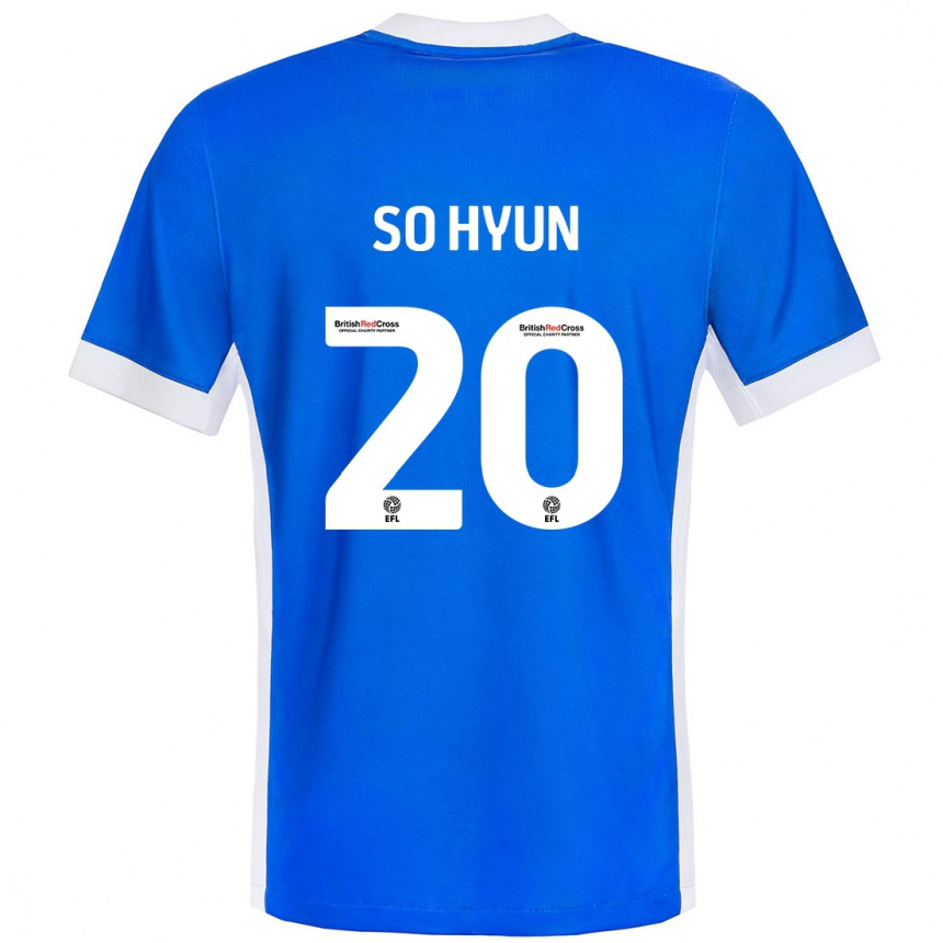 Men Football Cho So-Hyun #20 Blue White Home Jersey 2024/25 T-Shirt Nz