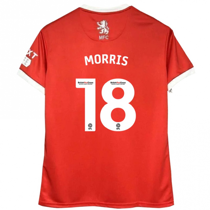 Men Football Aidan Morris #18 Red White Home Jersey 2024/25 T-Shirt Nz