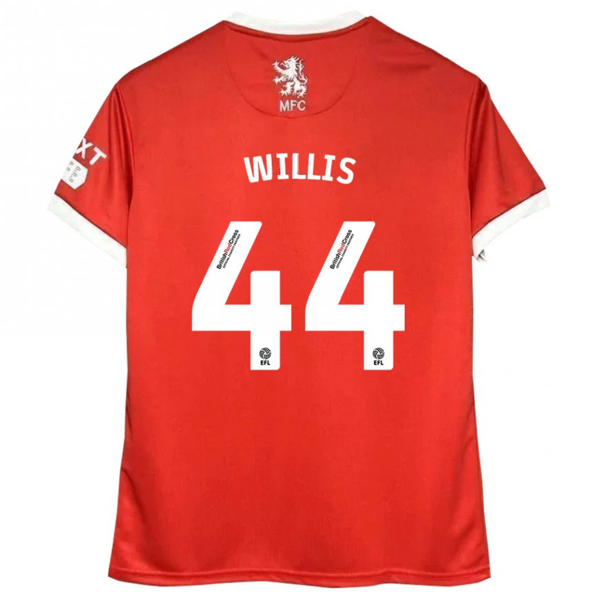 Men Football Pharrell Willis #44 Red White Home Jersey 2024/25 T-Shirt Nz