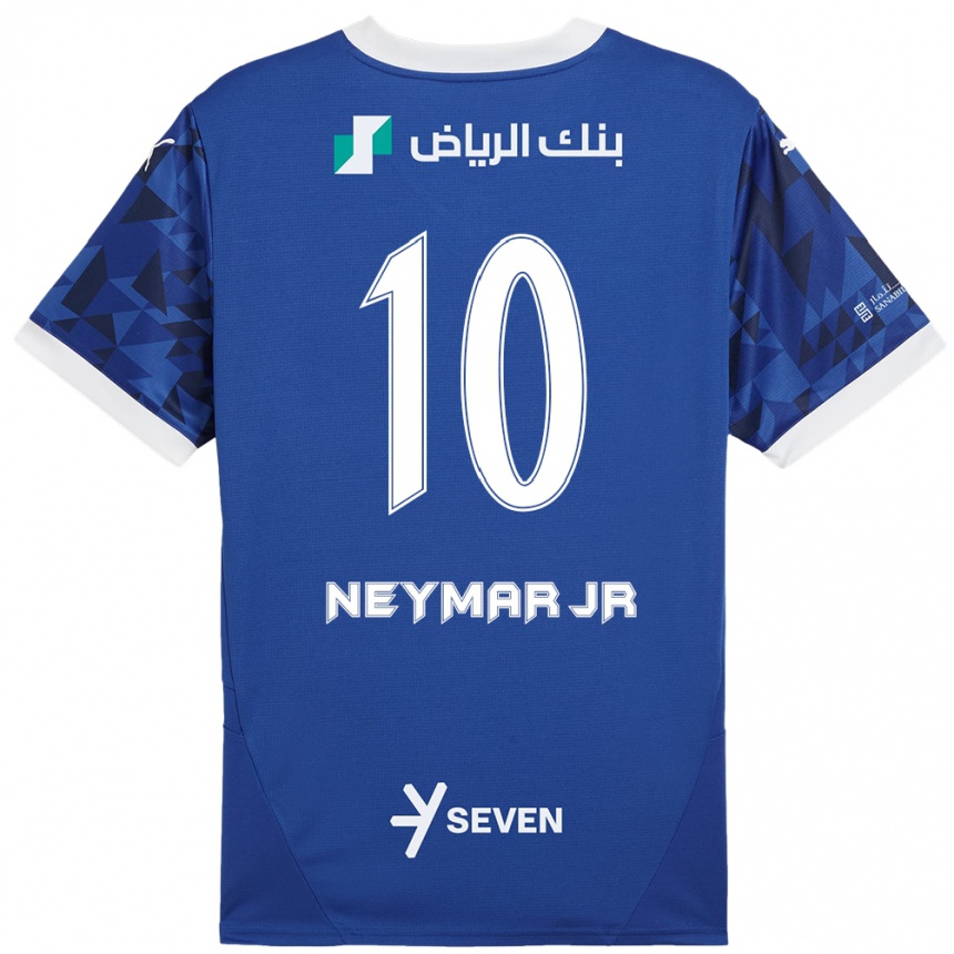 Men Football Neymar #10 Dark Blue White Home Jersey 2024/25 T-Shirt Nz