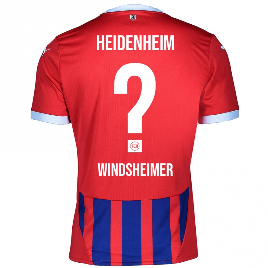 Men Football Tim Windsheimer #0 Red Blue Home Jersey 2024/25 T-Shirt Nz