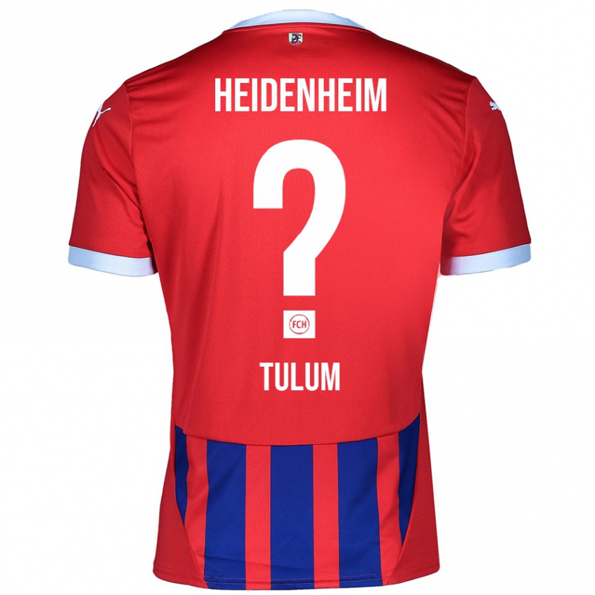 Men Football Melih Tulum #0 Red Blue Home Jersey 2024/25 T-Shirt Nz