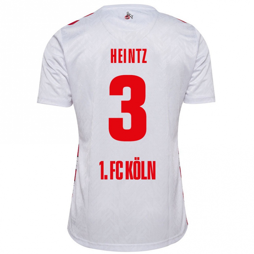 Men Football Dominique Heintz #3 White Red Home Jersey 2024/25 T-Shirt Nz