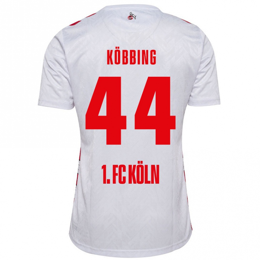 Men Football Matthias Köbbing #44 White Red Home Jersey 2024/25 T-Shirt Nz