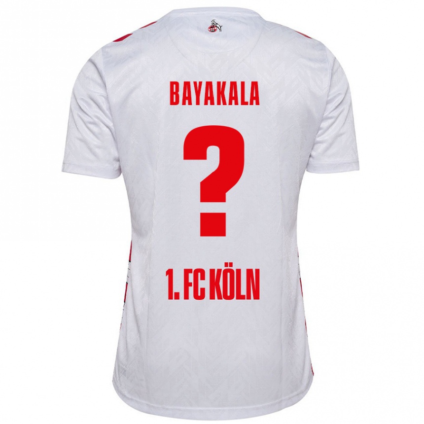 Men Football Aaron Bayakala #0 White Red Home Jersey 2024/25 T-Shirt Nz