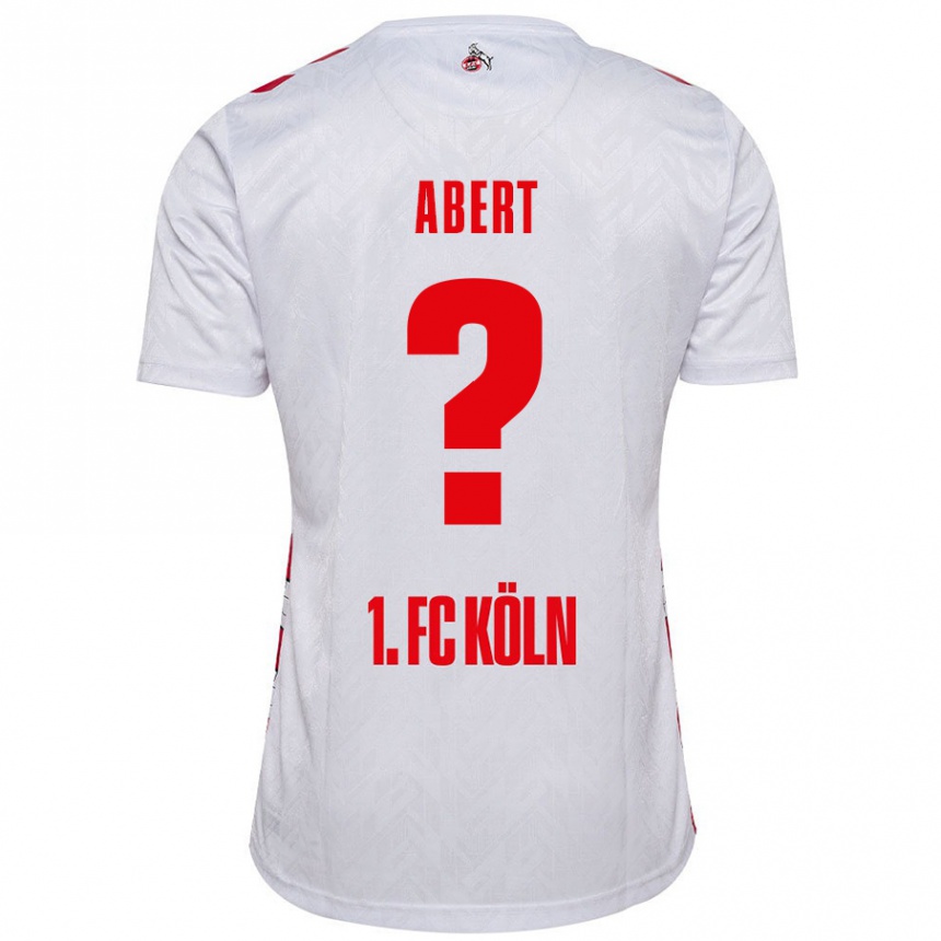 Men Football Niklas Abert #0 White Red Home Jersey 2024/25 T-Shirt Nz