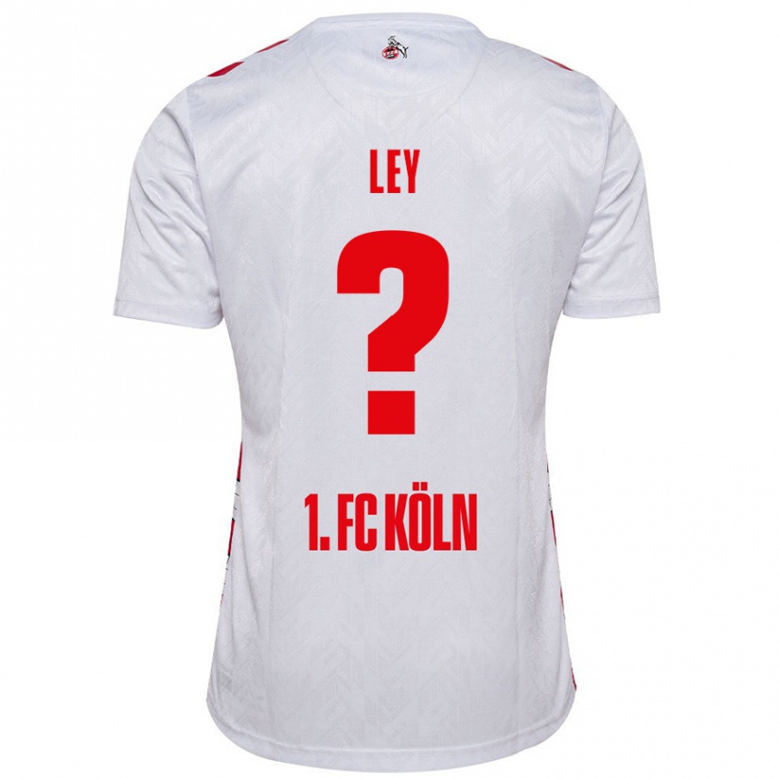 Men Football Benjamin Ley #0 White Red Home Jersey 2024/25 T-Shirt Nz