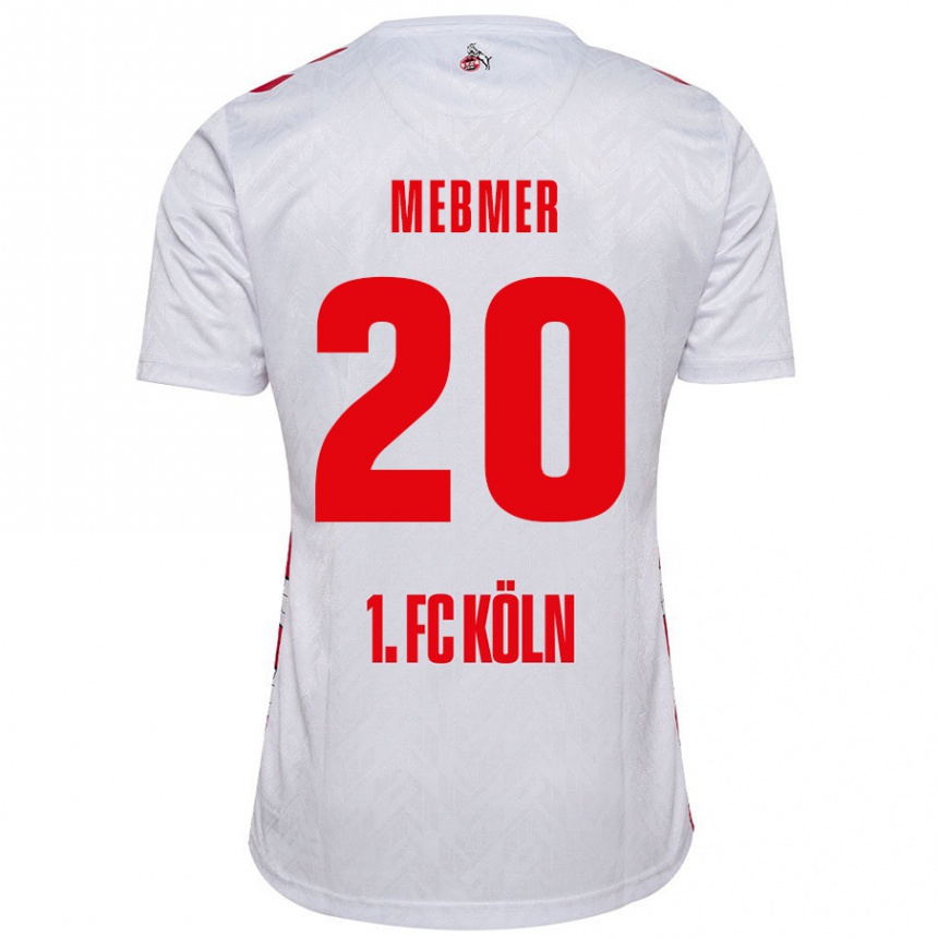 Men Football Meike Meßmer #20 White Red Home Jersey 2024/25 T-Shirt Nz