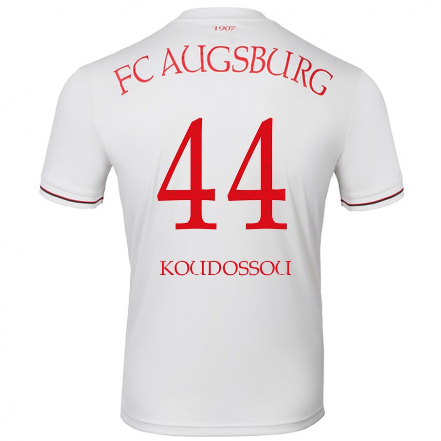 Men Football Henri Koudossou #44 White Home Jersey 2024/25 T-Shirt Nz