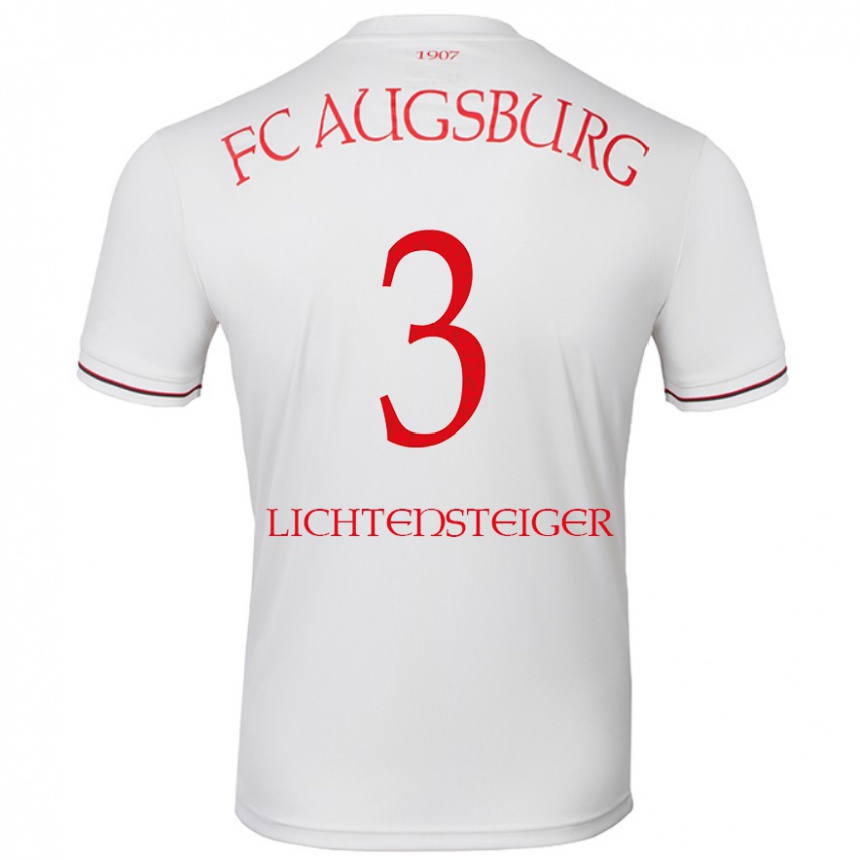 Men Football David Lichtensteiger #3 White Home Jersey 2024/25 T-Shirt Nz