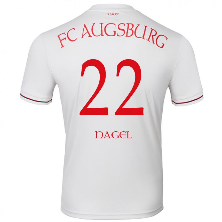 Men Football Timo Nagel #22 White Home Jersey 2024/25 T-Shirt Nz