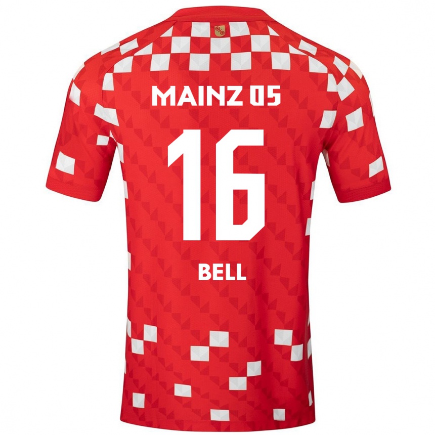 Men Football Stefan Bell #16 White Red Home Jersey 2024/25 T-Shirt Nz