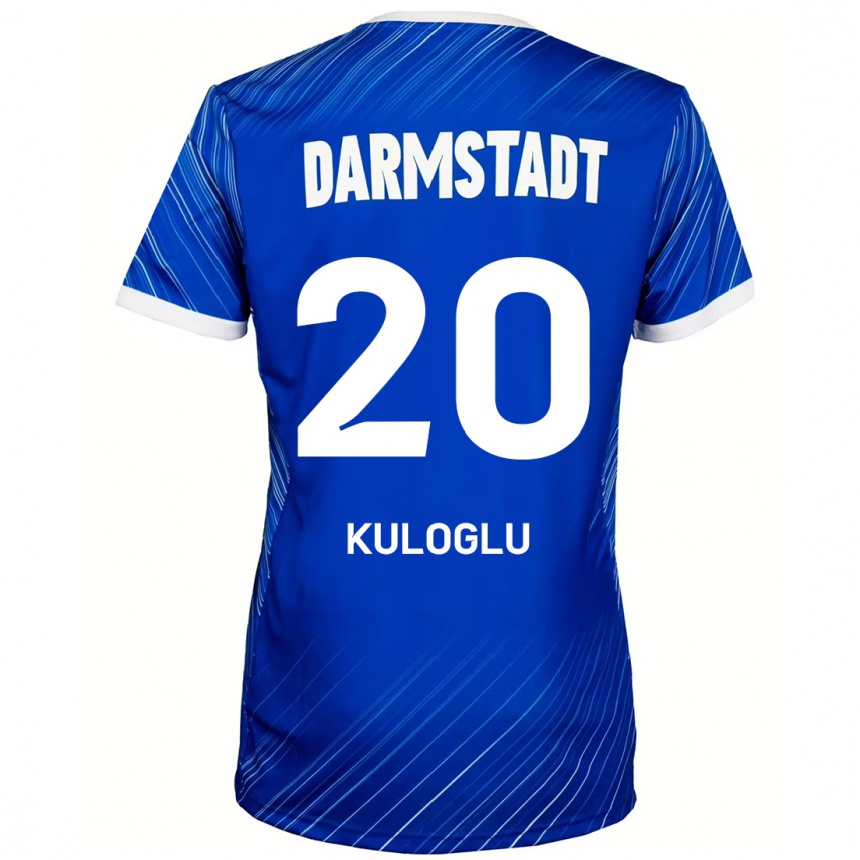 Men Football Can Kuloglu #20 Blue White Home Jersey 2024/25 T-Shirt Nz