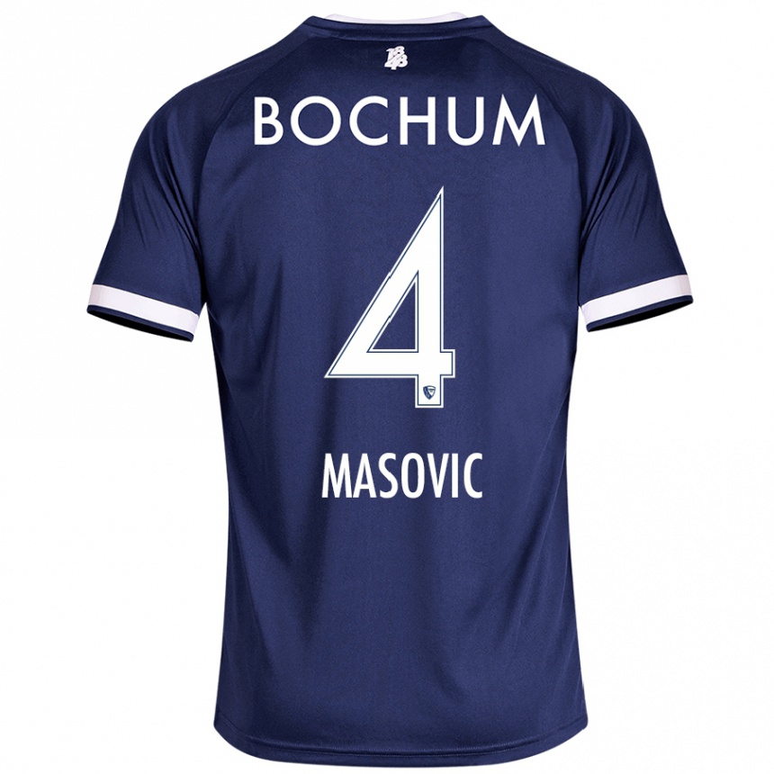 Men Football Erhan Masovic #4 Dark Blue Home Jersey 2024/25 T-Shirt Nz