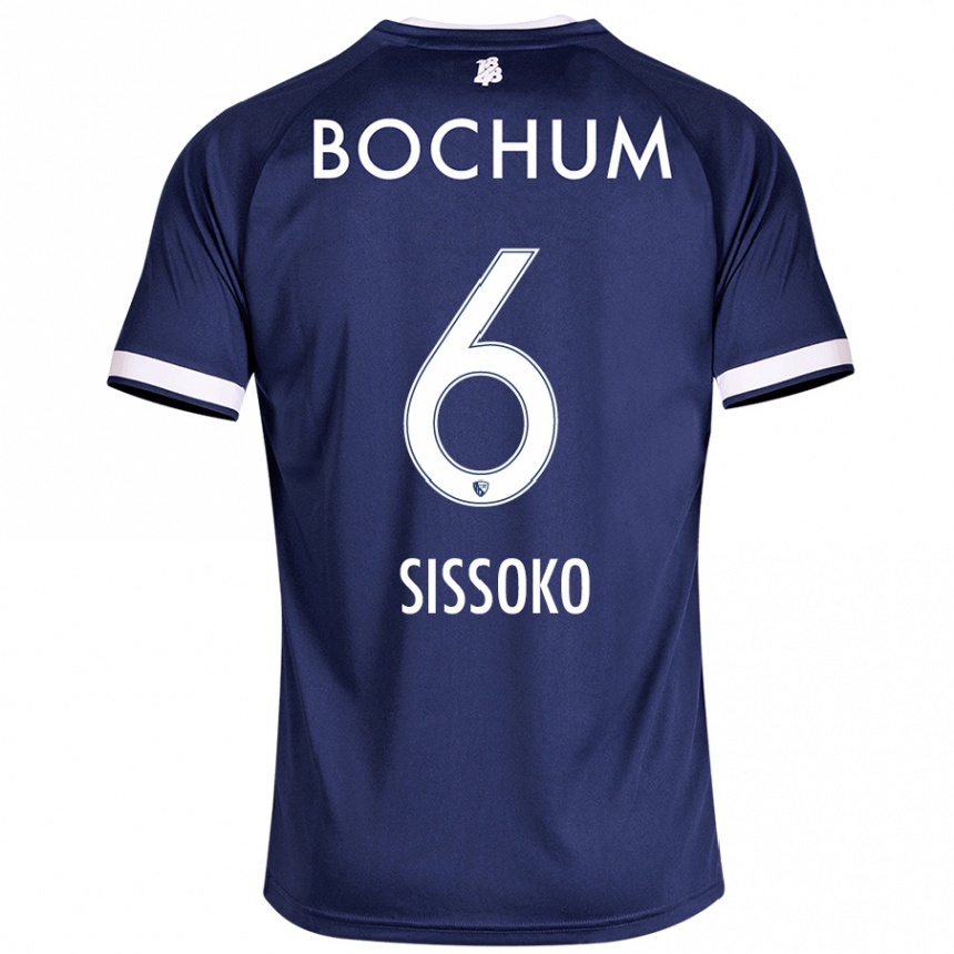 Men Football Ibrahima Sissoko #6 Dark Blue Home Jersey 2024/25 T-Shirt Nz