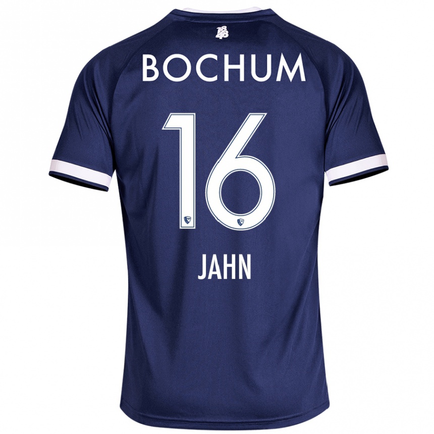 Men Football Niklas Jahn #16 Dark Blue Home Jersey 2024/25 T-Shirt Nz