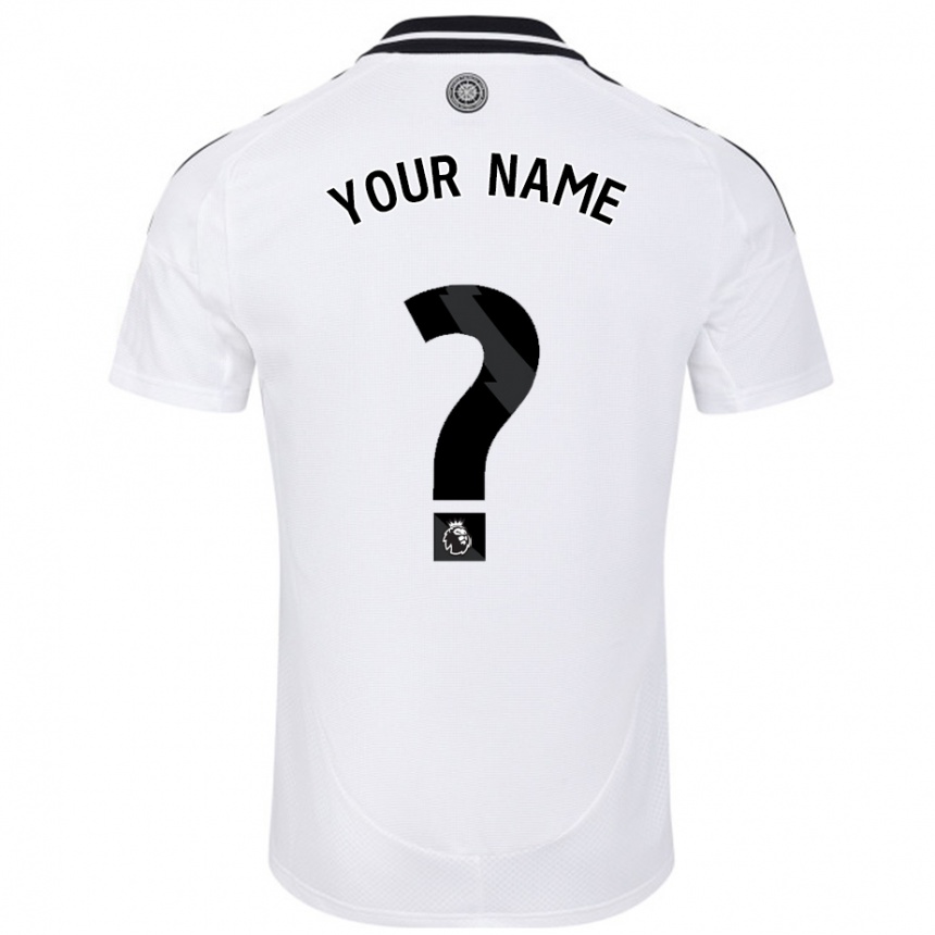 Men Football Your Name #0 White Home Jersey 2024/25 T-Shirt Nz