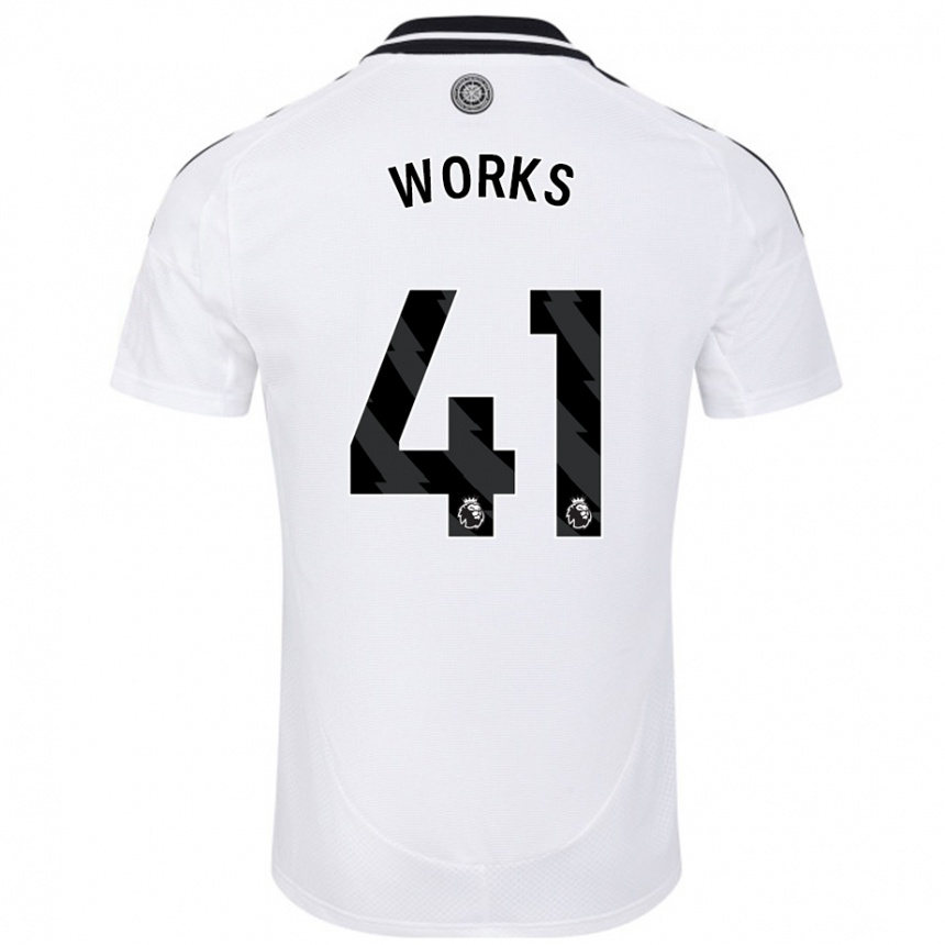 Men Football Terrell Works #41 White Home Jersey 2024/25 T-Shirt Nz