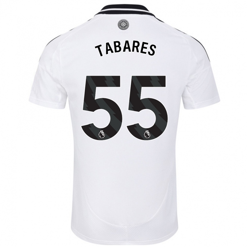 Men Football Samuel Tabares #55 White Home Jersey 2024/25 T-Shirt Nz