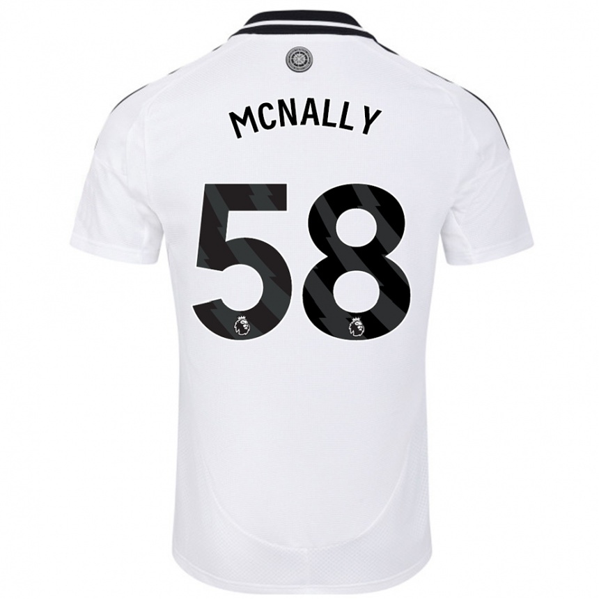 Men Football Alfie Mcnally #58 White Home Jersey 2024/25 T-Shirt Nz