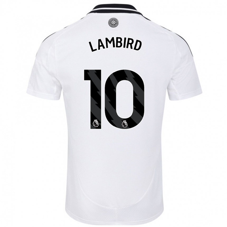 Men Football Lilly Lambird #10 White Home Jersey 2024/25 T-Shirt Nz