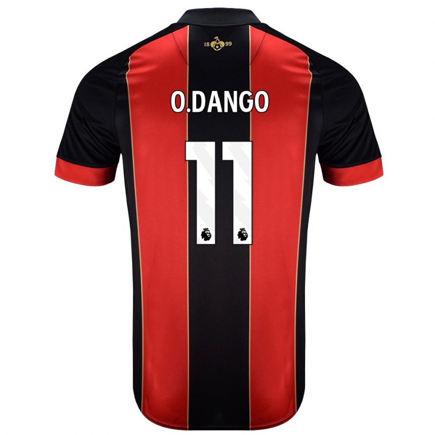 Men Football Dango Ouattara #11 Red Black Home Jersey 2024/25 T-Shirt Nz