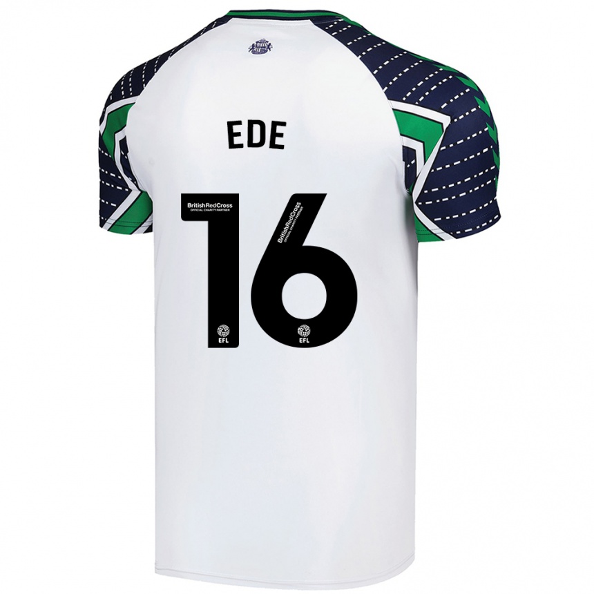 Men Football Grace Ede #16 White Away Jersey 2024/25 T-Shirt Nz