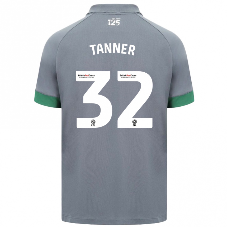 Men Football Ollie Tanner #32 Dark Gray Away Jersey 2024/25 T-Shirt Nz