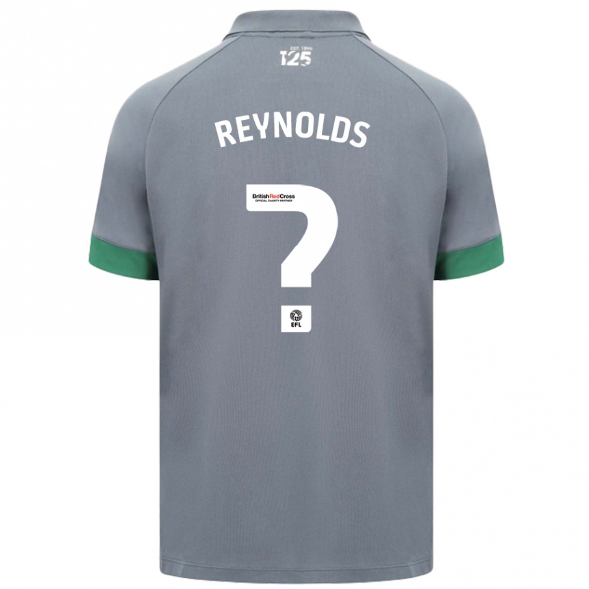 Men Football Oliver Reynolds #0 Dark Gray Away Jersey 2024/25 T-Shirt Nz