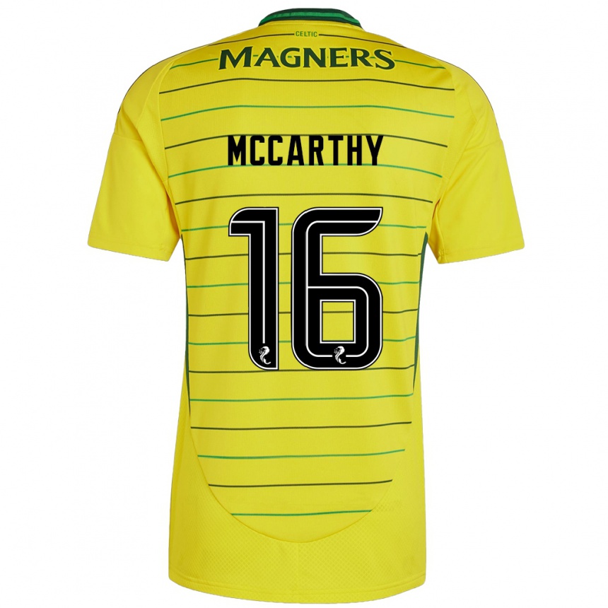 Men Football James Mccarthy #16 Yellow Away Jersey 2024/25 T-Shirt Nz