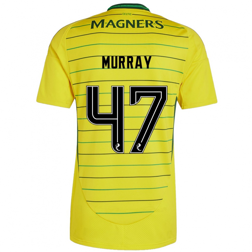 Men Football Dane Murray #47 Yellow Away Jersey 2024/25 T-Shirt Nz