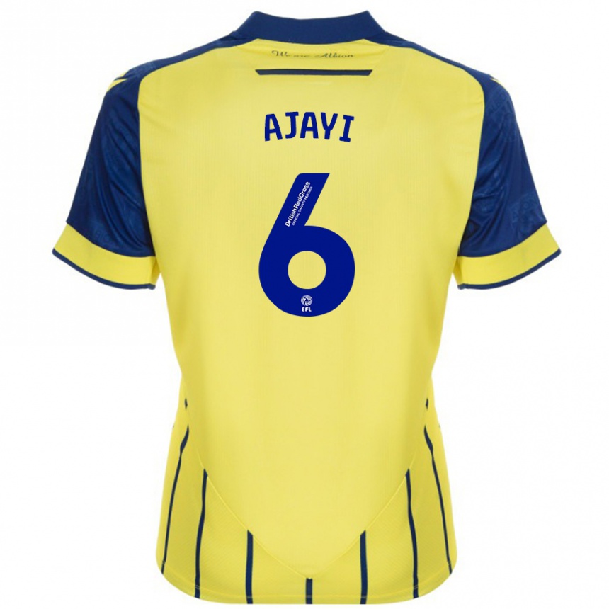 Men Football Semi Ajayi #6 Yellow Blue Away Jersey 2024/25 T-Shirt Nz