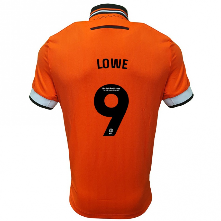 Men Football Jamal Lowe #9 Orange White Away Jersey 2024/25 T-Shirt Nz