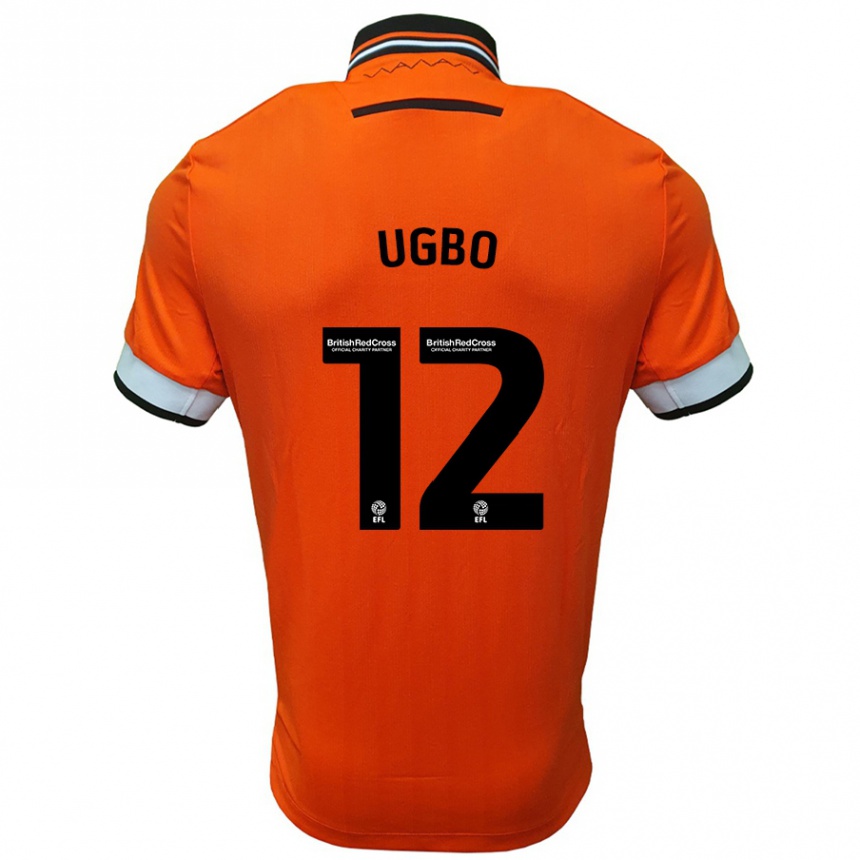 Men Football Iké Ugbo #12 Orange White Away Jersey 2024/25 T-Shirt Nz