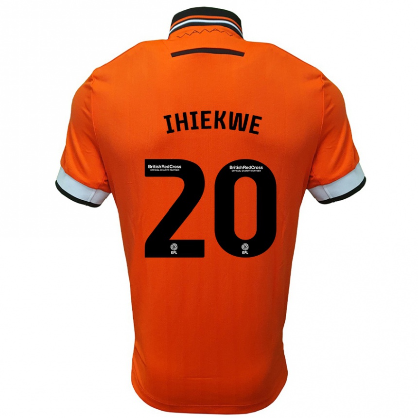 Men Football Michael Ihiekwe #20 Orange White Away Jersey 2024/25 T-Shirt Nz