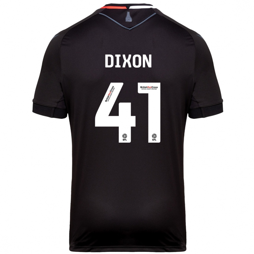 Men Football Jaden Dixon #41 Black Away Jersey 2024/25 T-Shirt Nz