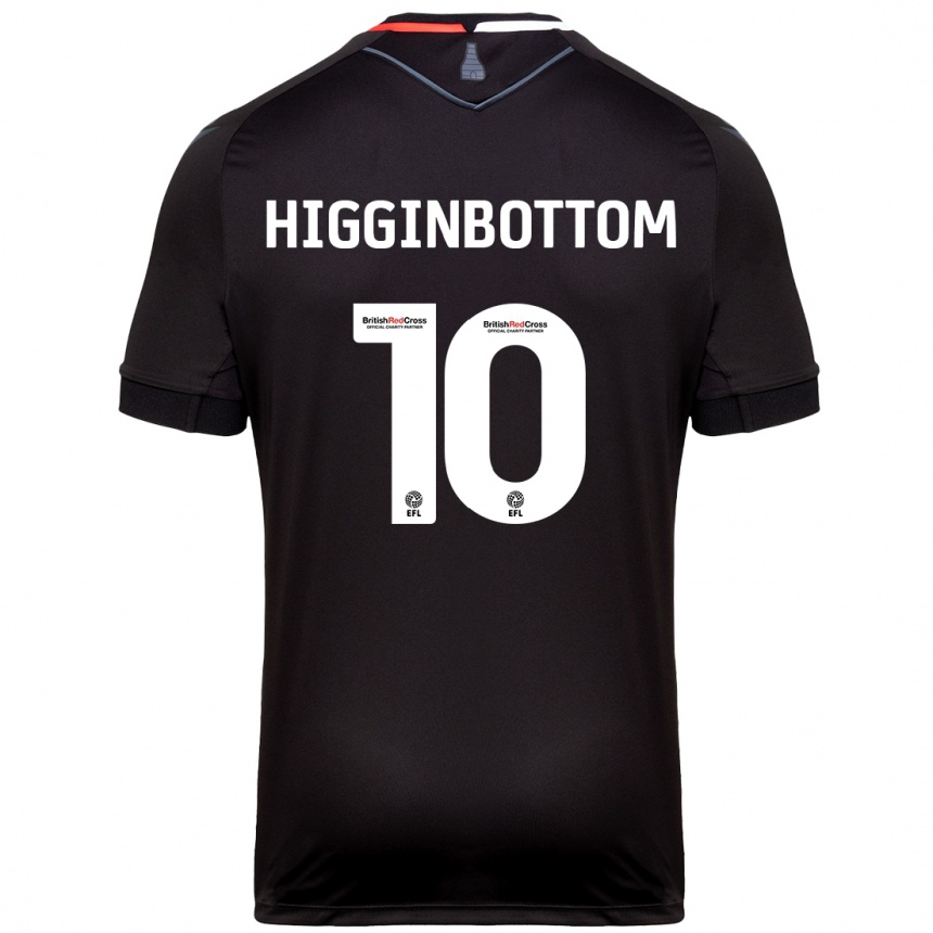 Men Football Alice Higginbottom #10 Black Away Jersey 2024/25 T-Shirt Nz