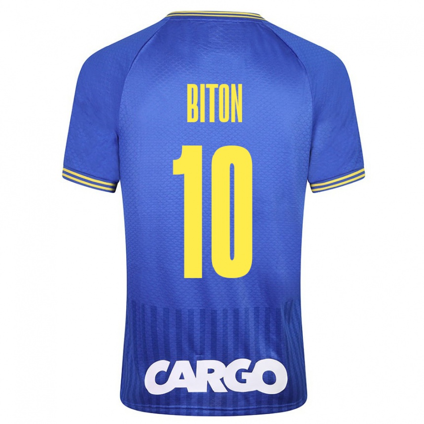 Men Football Dan Biton #10 White Away Jersey 2024/25 T-Shirt Nz