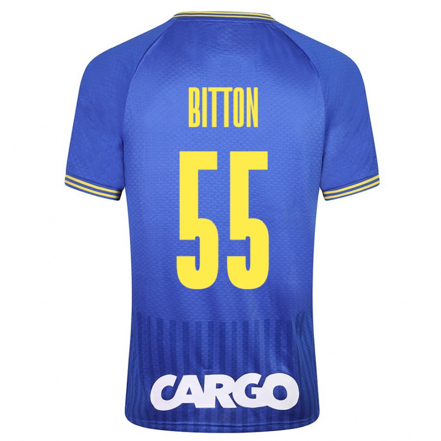 Men Football Nir Bitton #55 White Away Jersey 2024/25 T-Shirt Nz